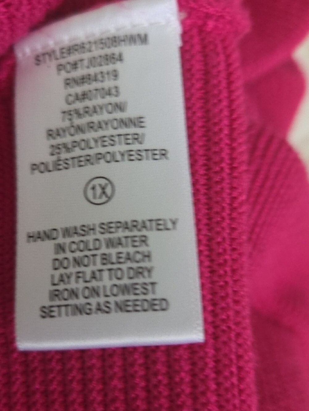 Cyrus Raspberry Pink V-Neck Sweater - Picture 5 of 5